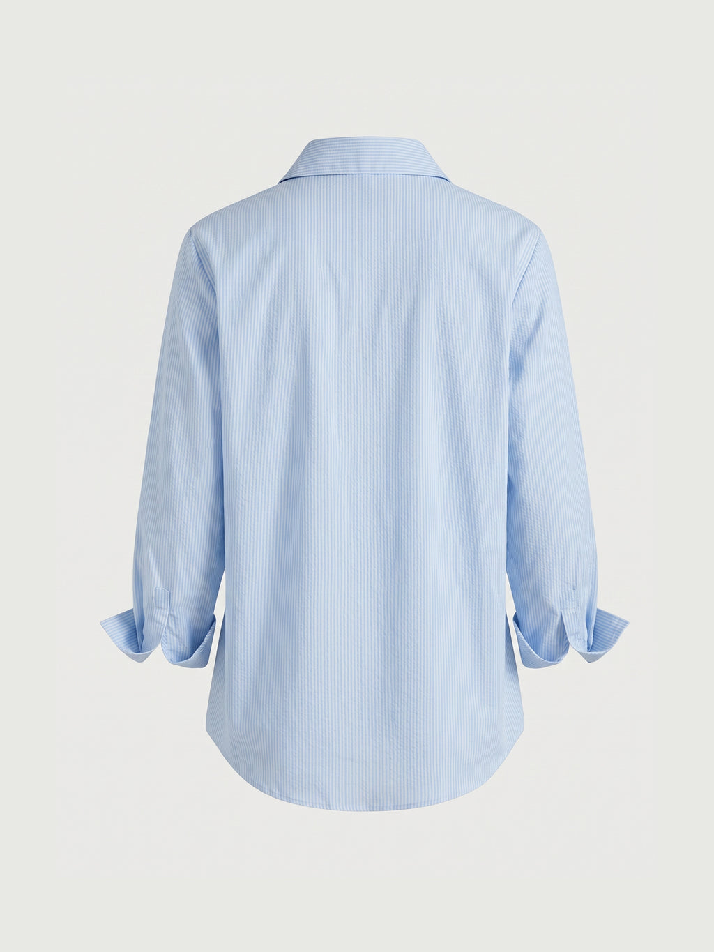 Lapel Pinstripe Versatile Shirt