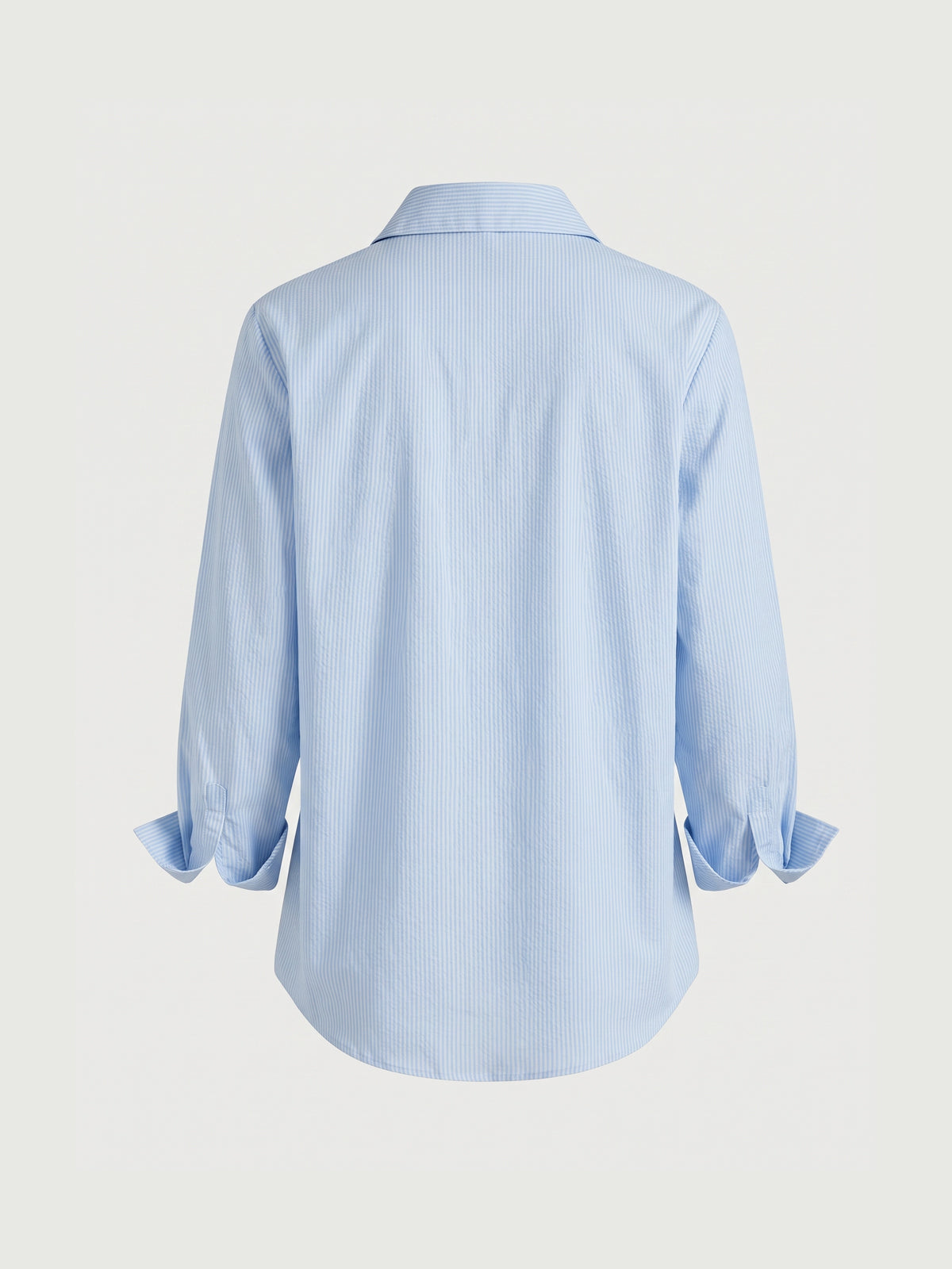 Lapel Pinstripe Versatile Shirt