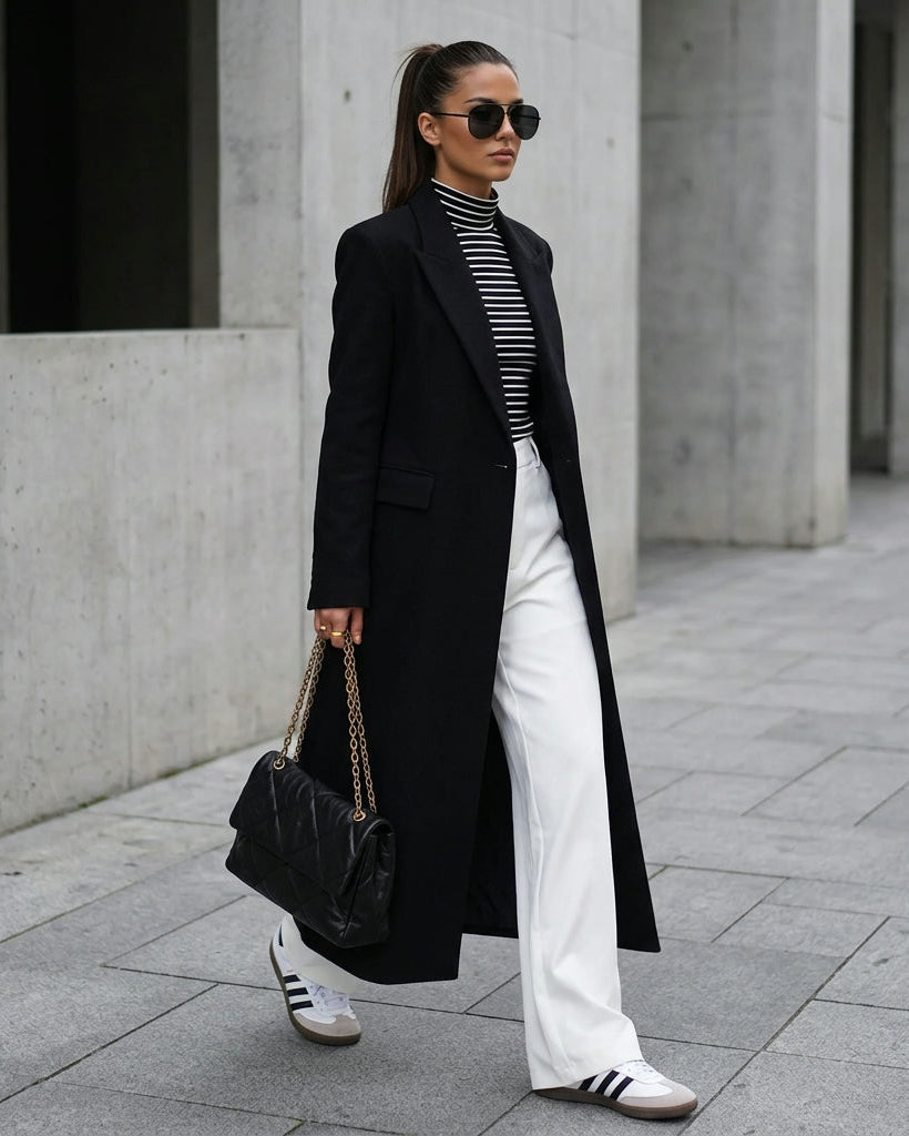 Collar Pocket Blazer Coat