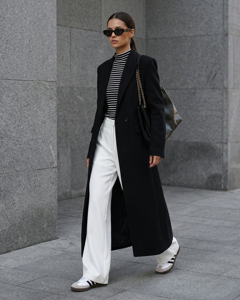 Collar Pocket Blazer Coat