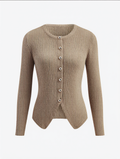 Button Down Split Cardigan
