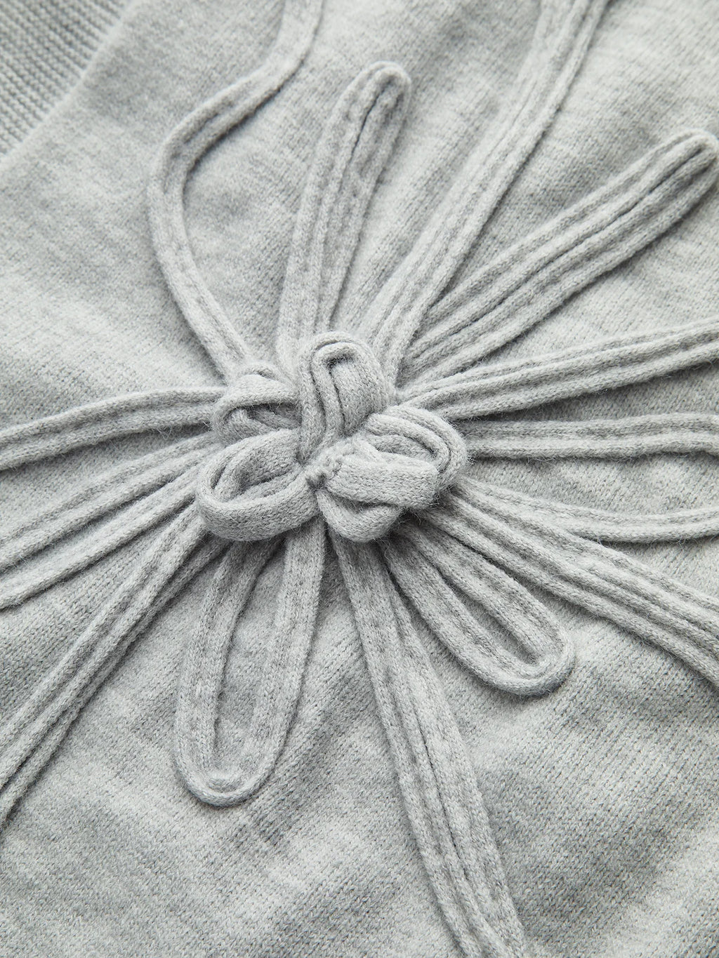 Flower Applique Cap Sleeve Knit Top