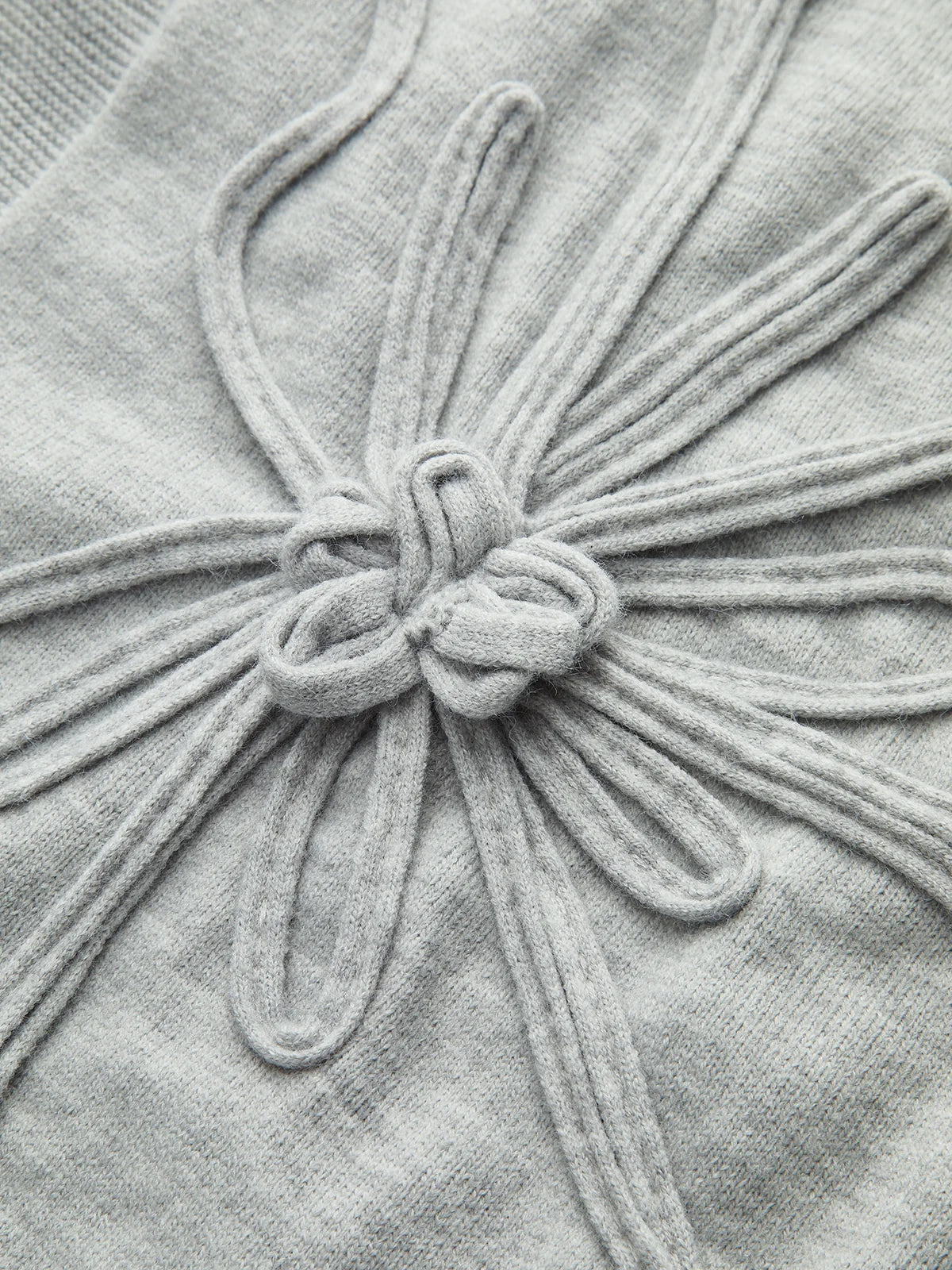 Flower Applique Cap Sleeve Knit Top