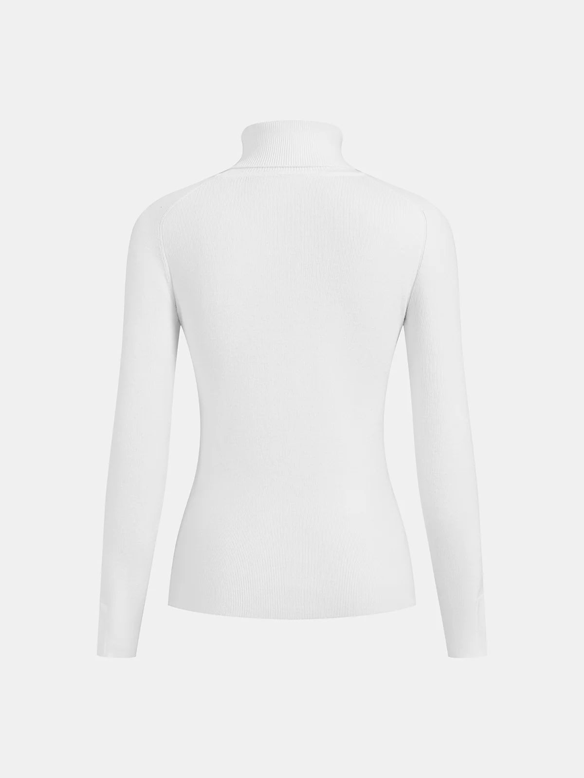 Contrast Piping Turtleneck Sweater