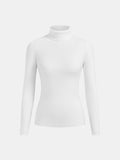 Contrast Piping Turtleneck Sweater