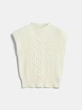 Plain Cap Sleeve Sweater Vest