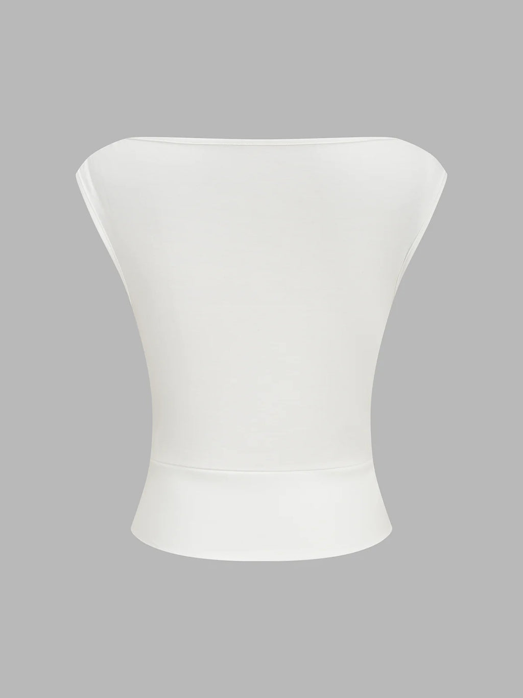Asymmetric Neckline Ruched Blouse