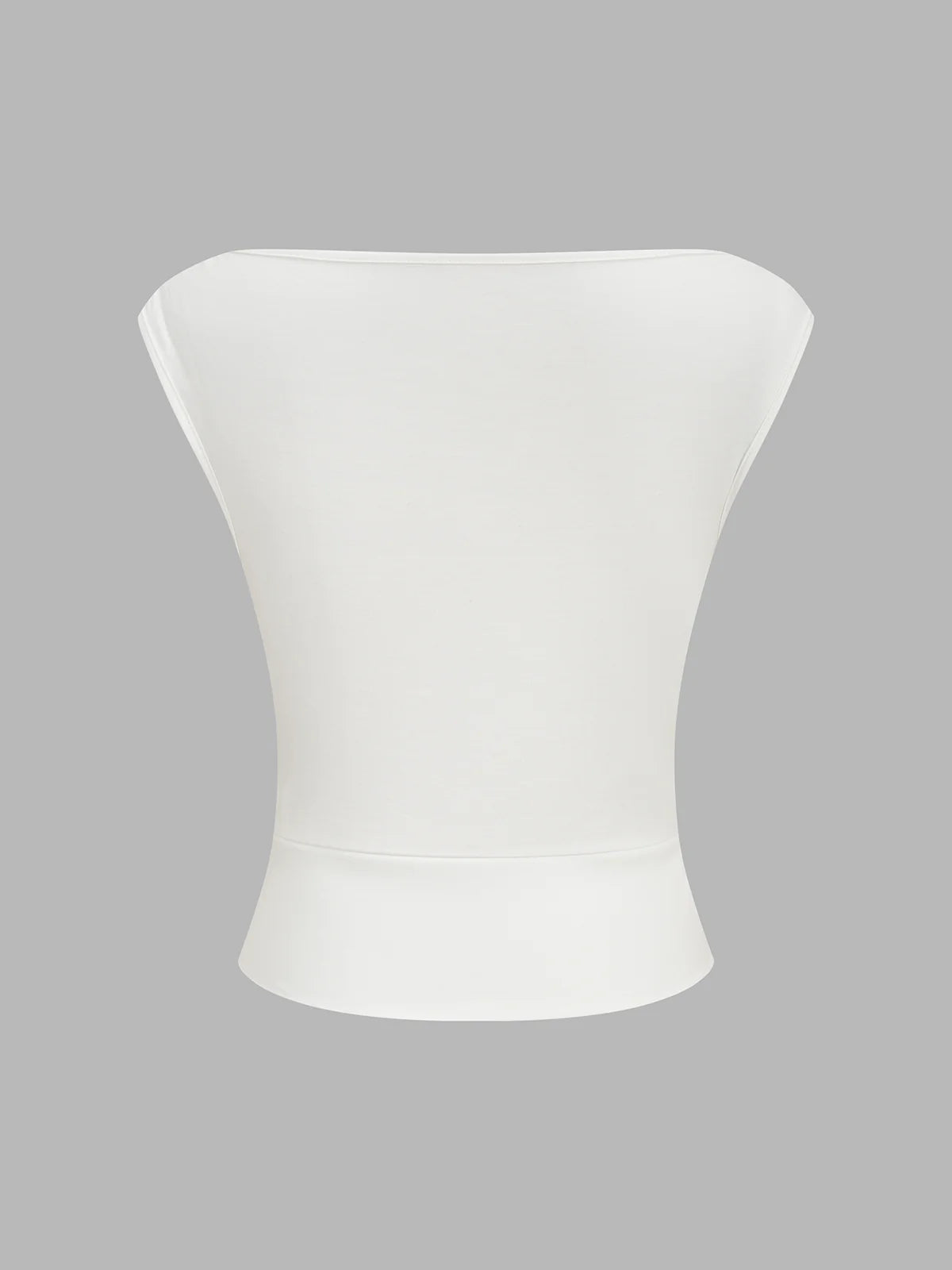 Asymmetric Neckline Ruched Blouse