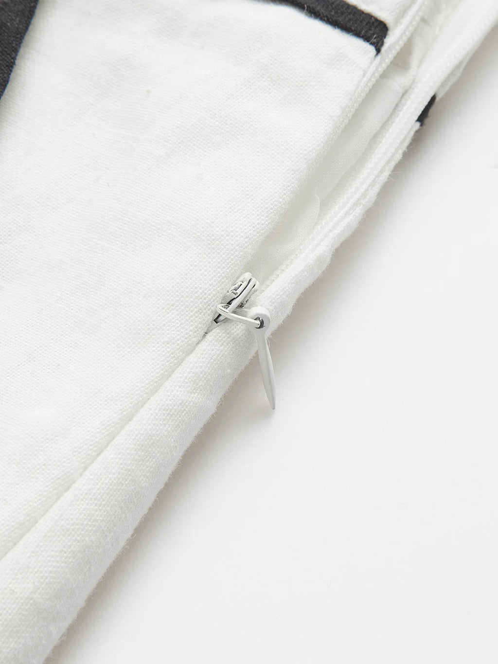 Cotton Linen Contrast Trim Top & Shorts Set