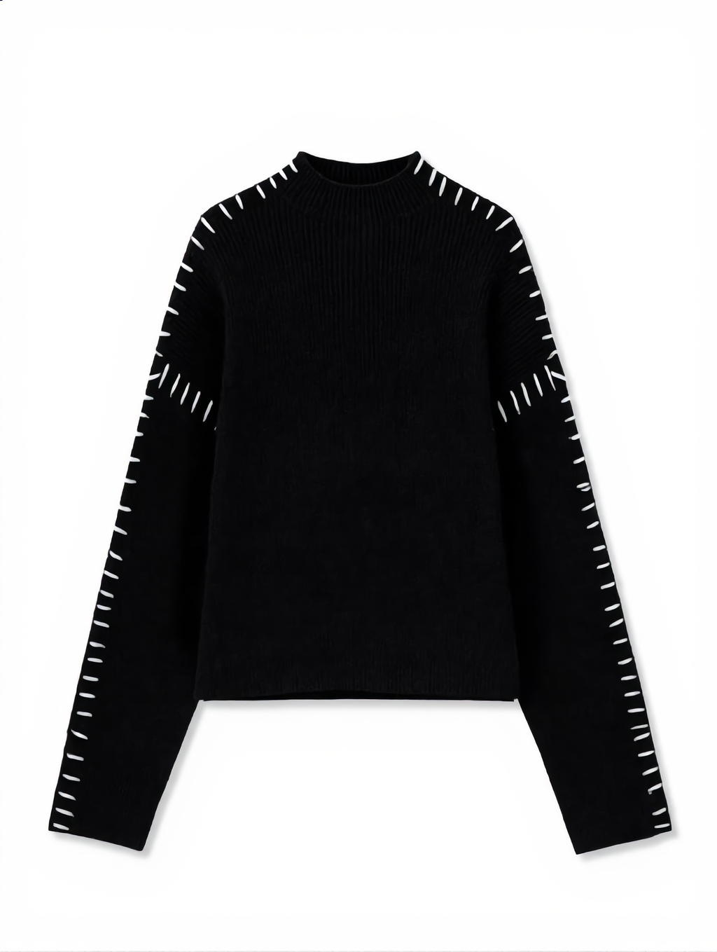 Shift The Focus Oversized Mock Neck Sweater