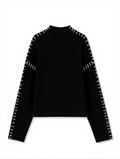 Shift The Focus Oversized Mock Neck Sweater