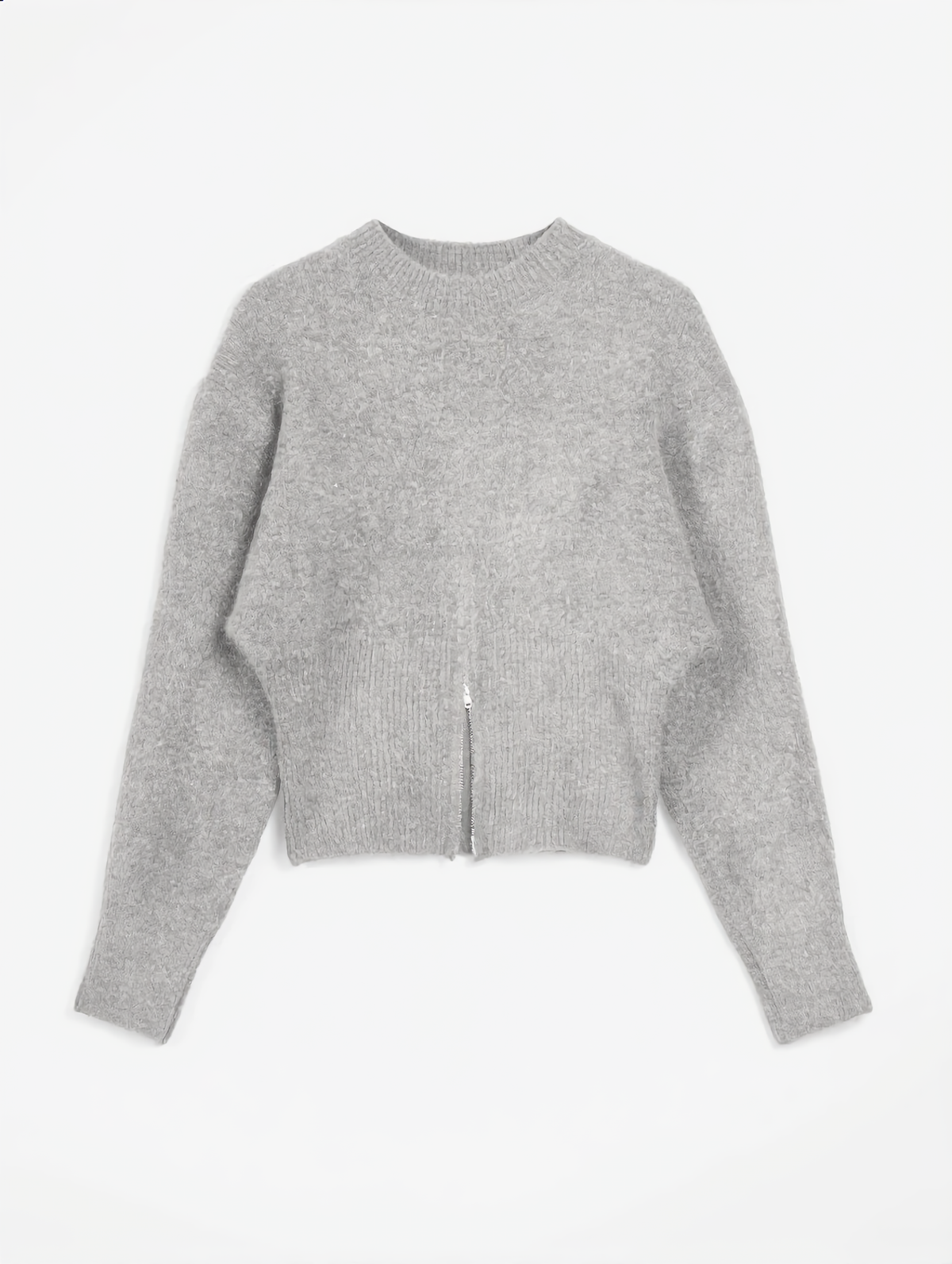 Half Zip Fuzzy Sweater