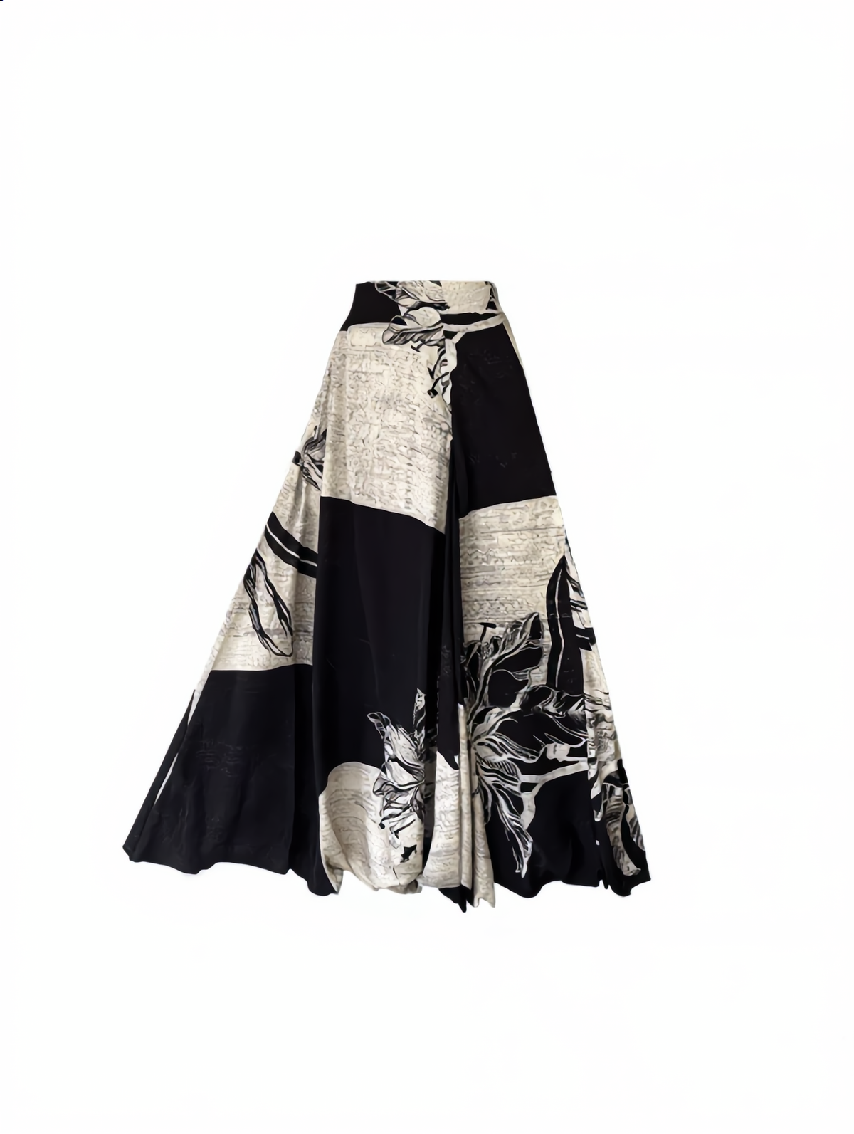 Bud Waist Side-Zipper Midi Skirt