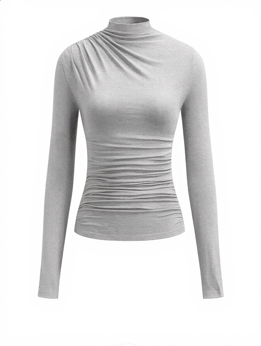 Ruching Long Sleeve Shirt