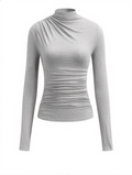 Ruching Long Sleeve Shirt