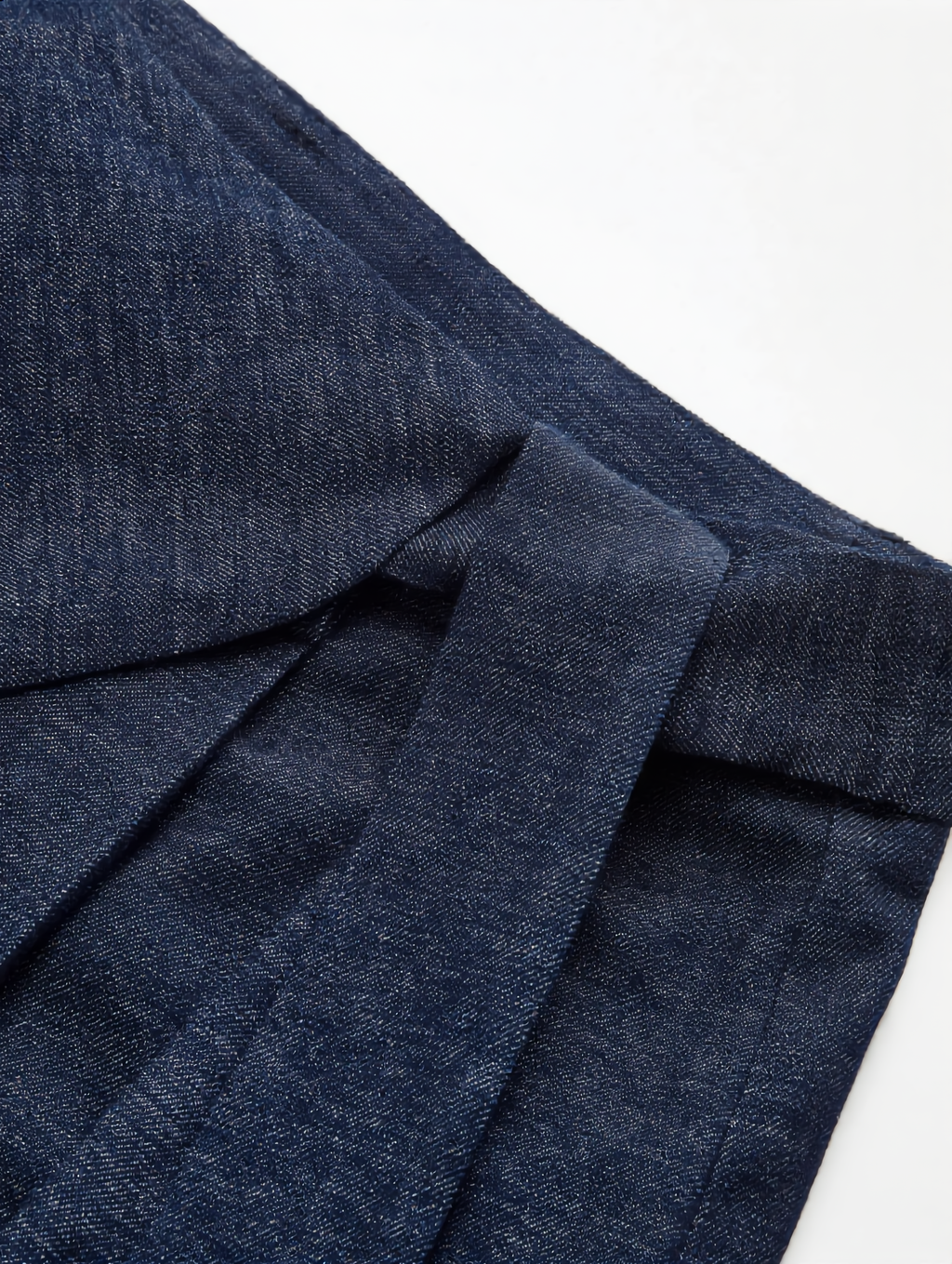 Asymmetric Wrap Wide-Leg Pants