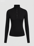 Slinky Button-up Long Sleeve Shirt