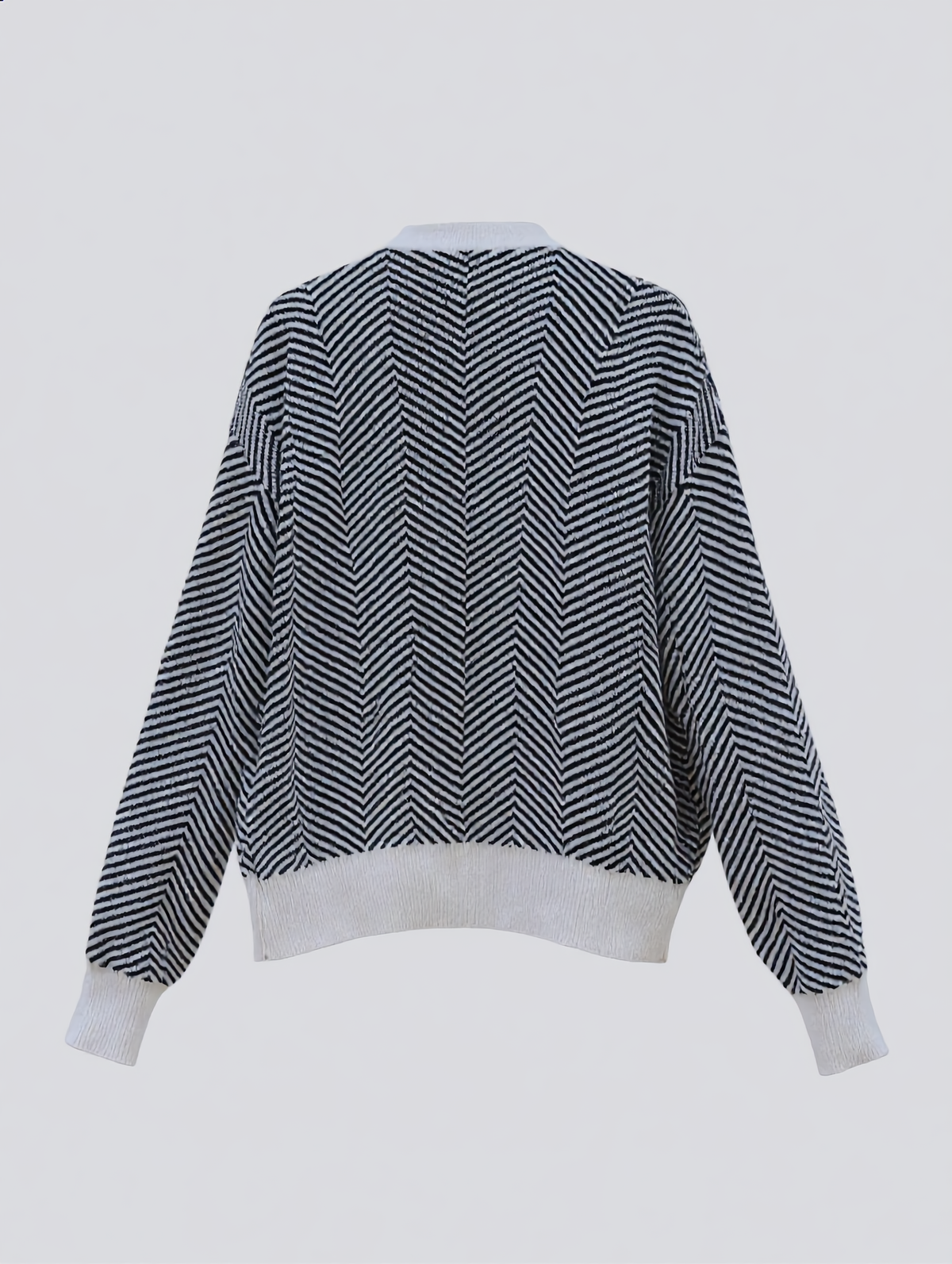 Oversized Herringbone Cardigan