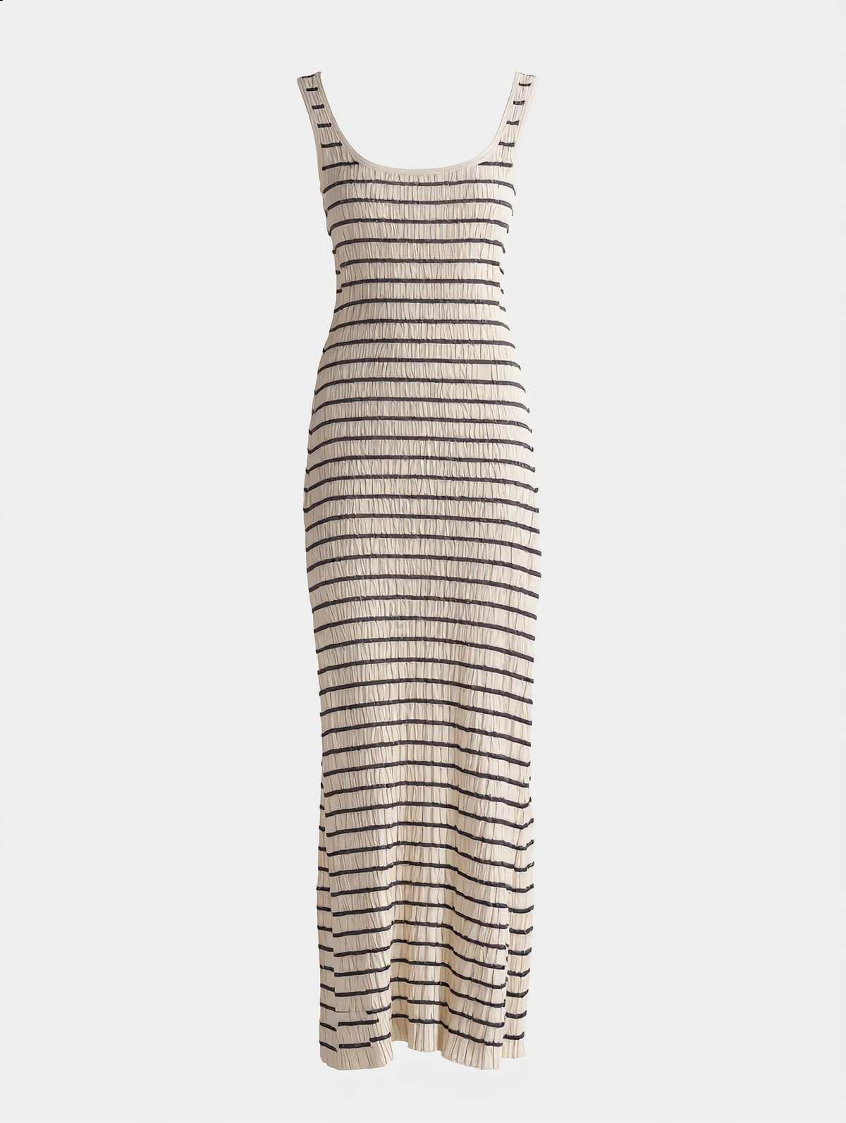Old Money Aesthetics Stripe Long Knit Dress