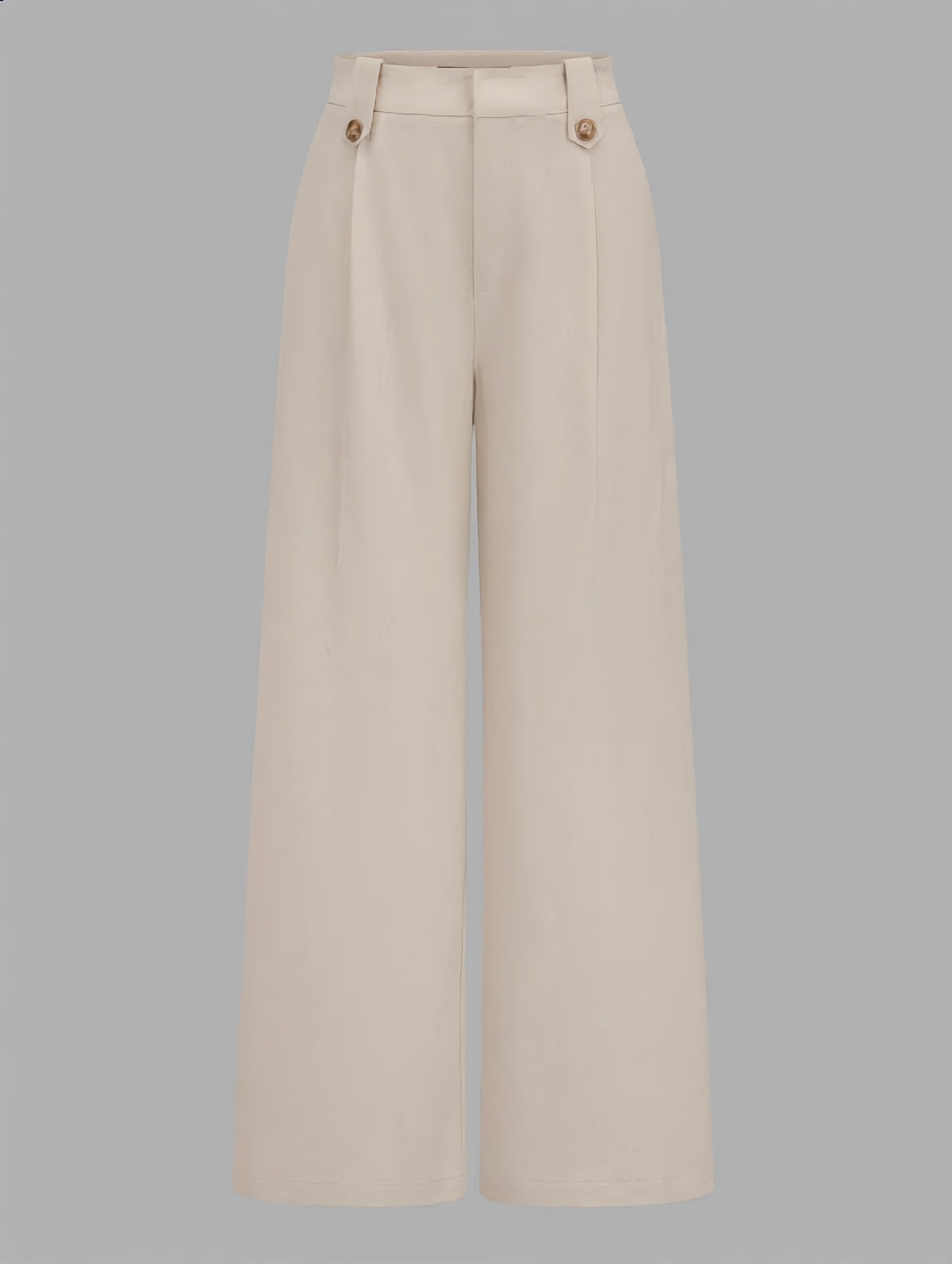 V-neck button-front cropped fitted vest and wide-leg trousers set